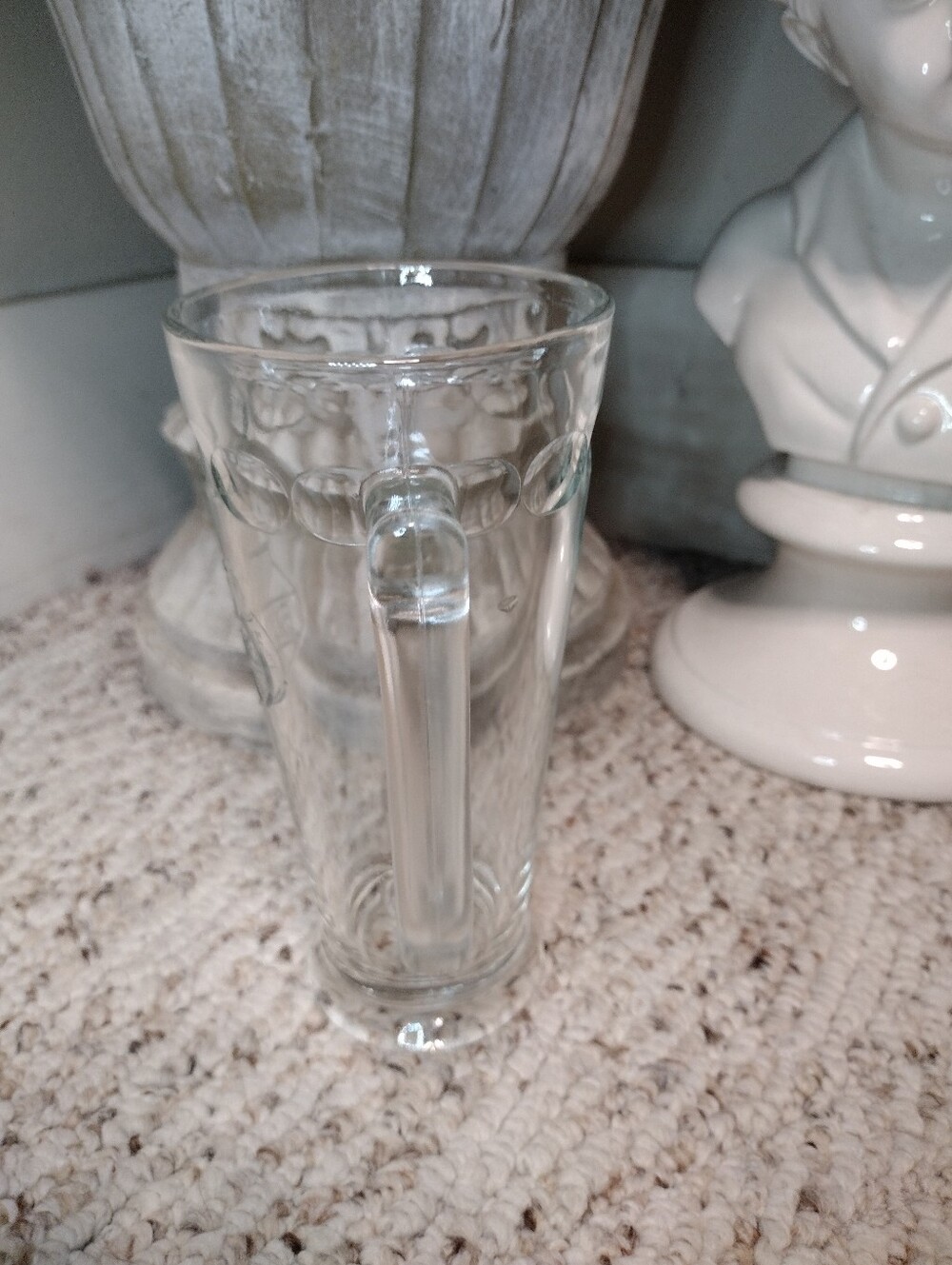 Vintage 1960's Falstaff Clear Glass Beer Mug Produced In St. Louis Missouri - Picture 3 of 7